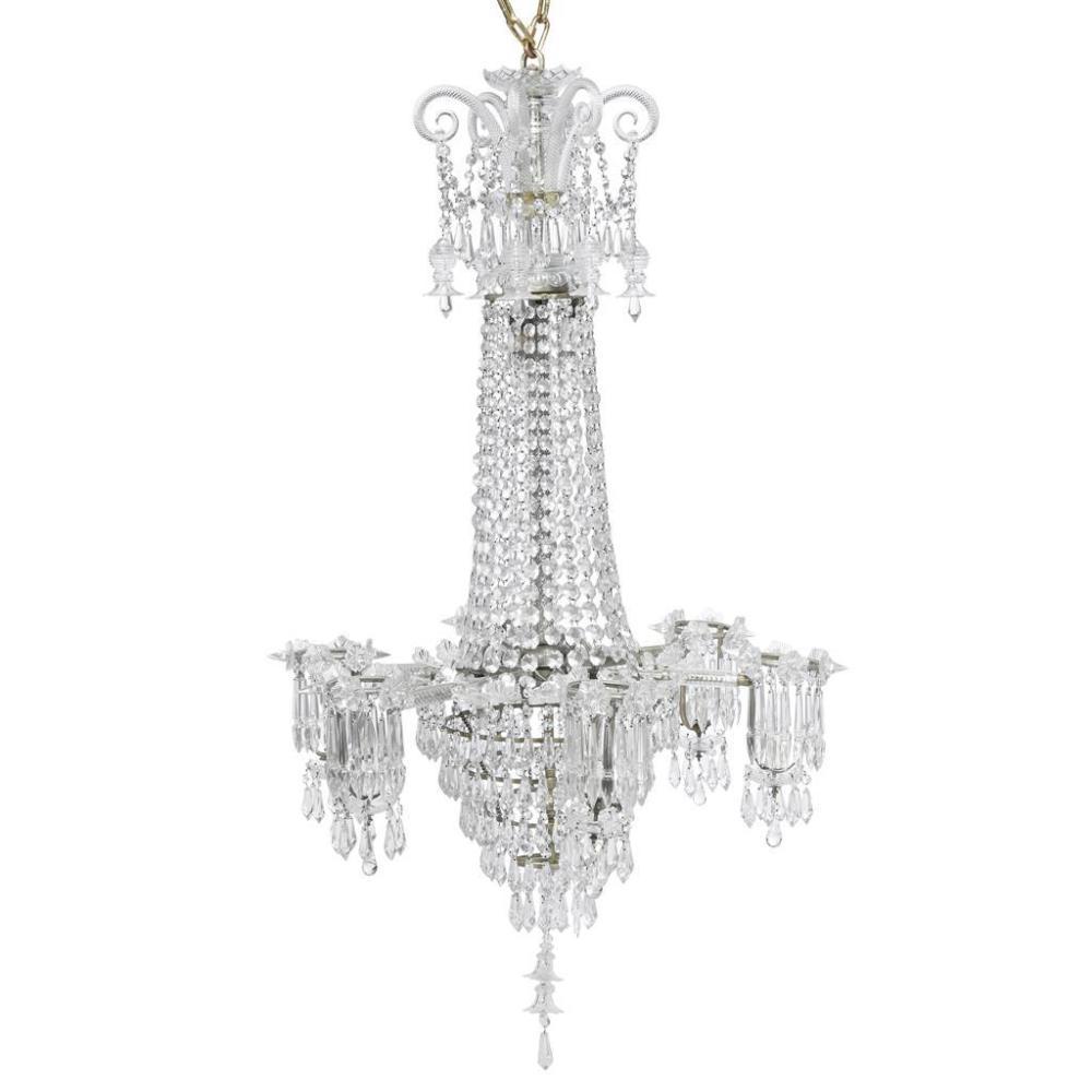 English William IV Early 19th Century Crystal Chandelier