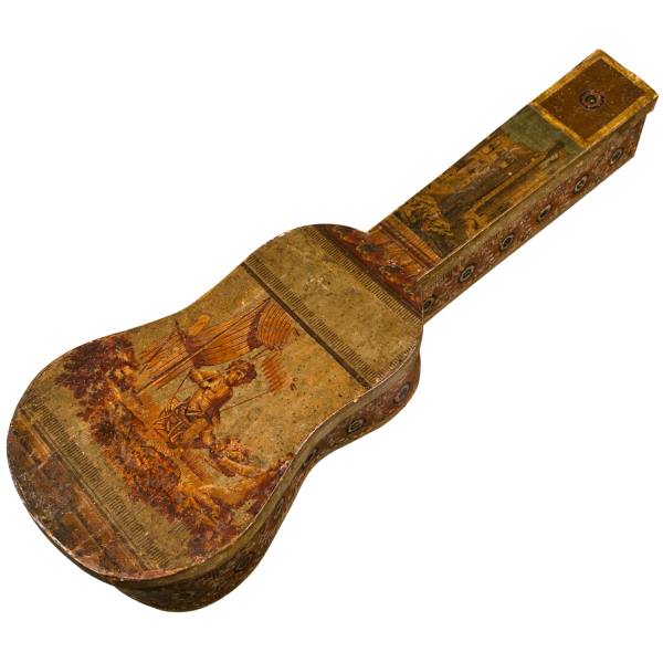 A Rare 18th Century Italian Neoclassical Guitar Case